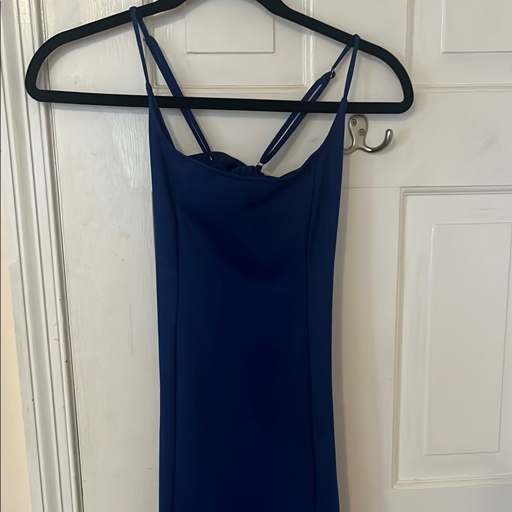 Lucy in the Sky Blue Spaghetti Strap Slip Dress